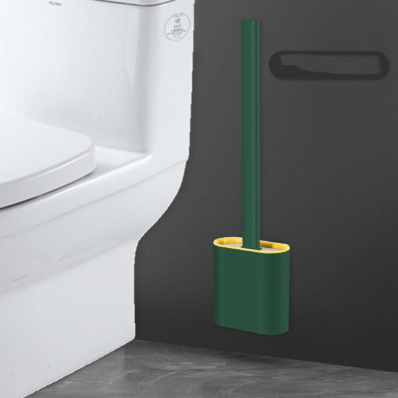 Creative Wall-Mounted Soft Brush With Cover For Toilet Washing