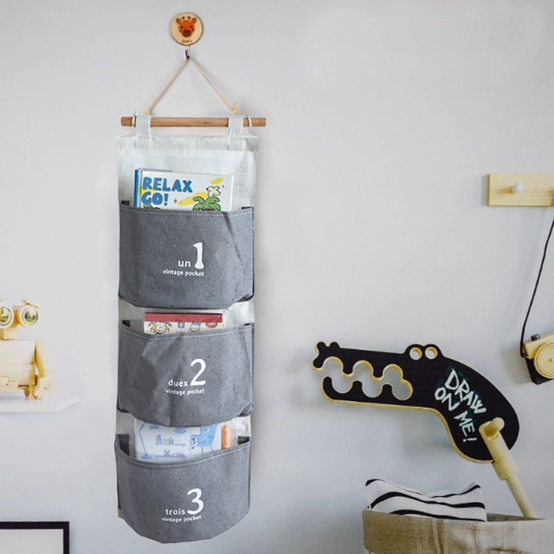 US Local Three-layer Hanging Storage-Gray 5088