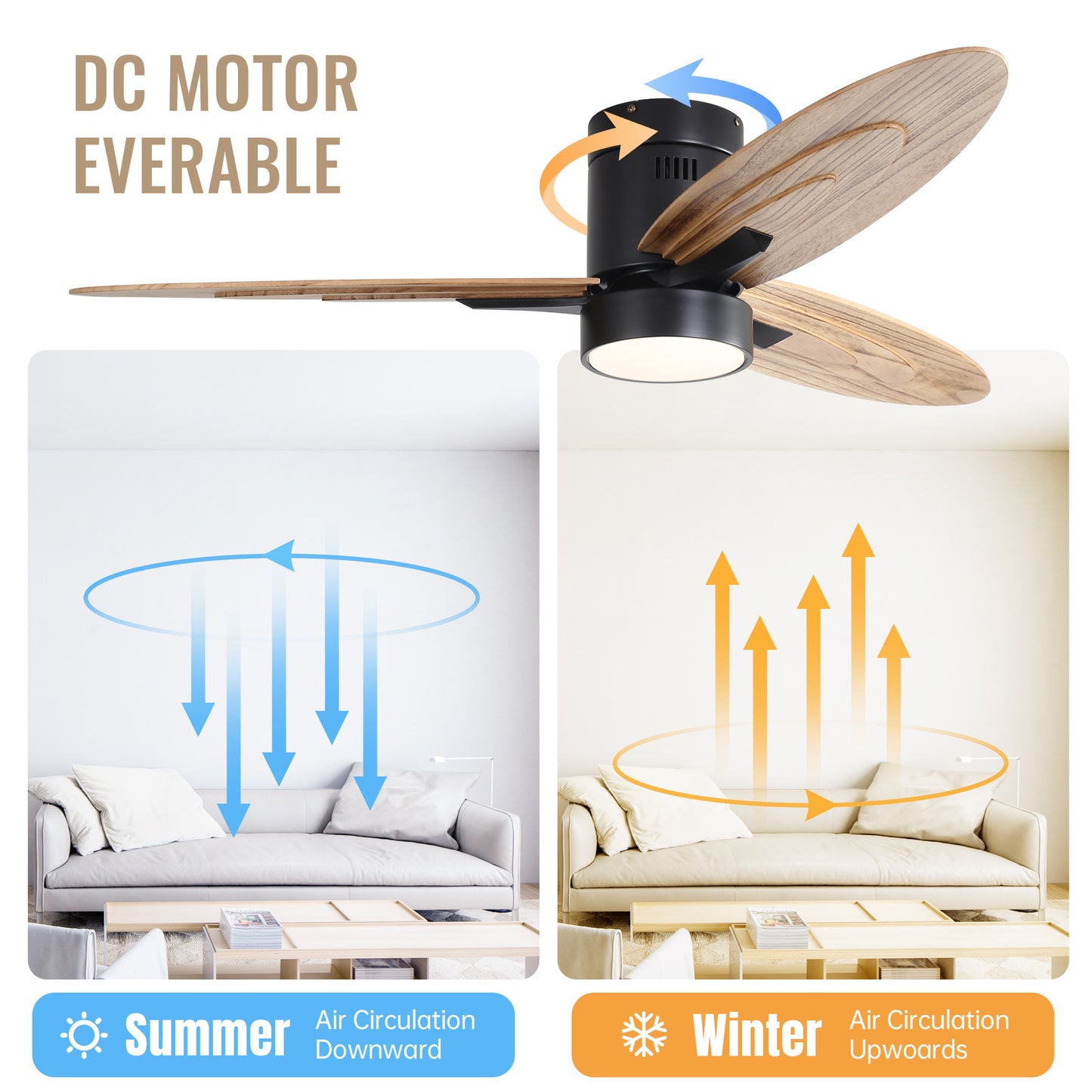 US Local Metal And Wood Ceiling Fans
