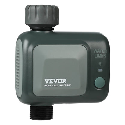 US Local VEVOR WiFi Sprinkler Timer, Single Outlet, Smart Hose Faucet Water Timer With Brass Inlet, APP Control Via 2.4Ghz WiFi Or Bluetooth, Voice Control With Alexa Google Assistant, IPX6 For Yard Watering