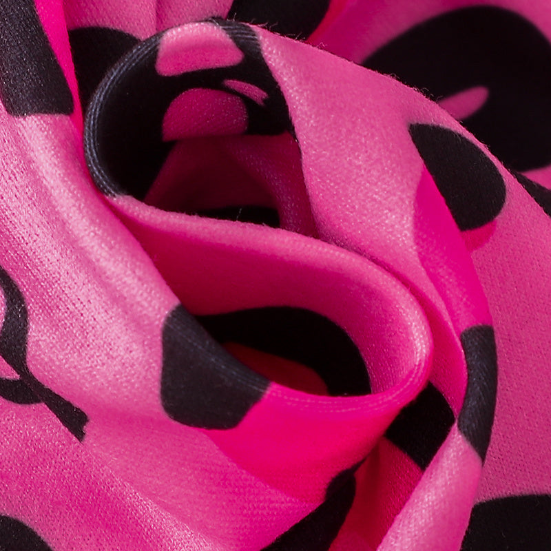 3pcs Toddler Girl's Halloween Dress Skull Ghost Bats Print Stretch Long Sleeve A-line Dresses