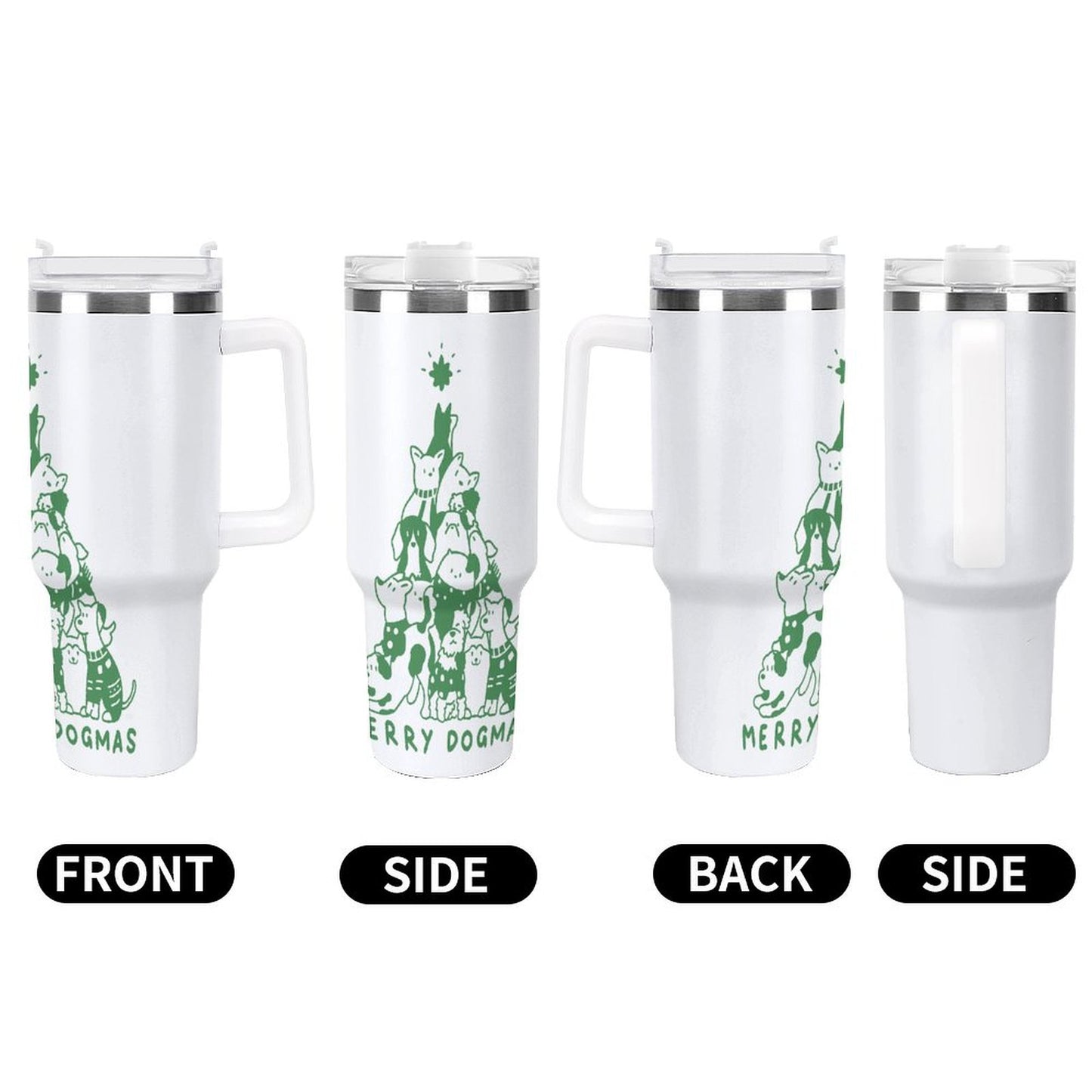 PHDT00001 POD US Local Tumbler 40 oz Large Capacity Car Cup Christmas Cat