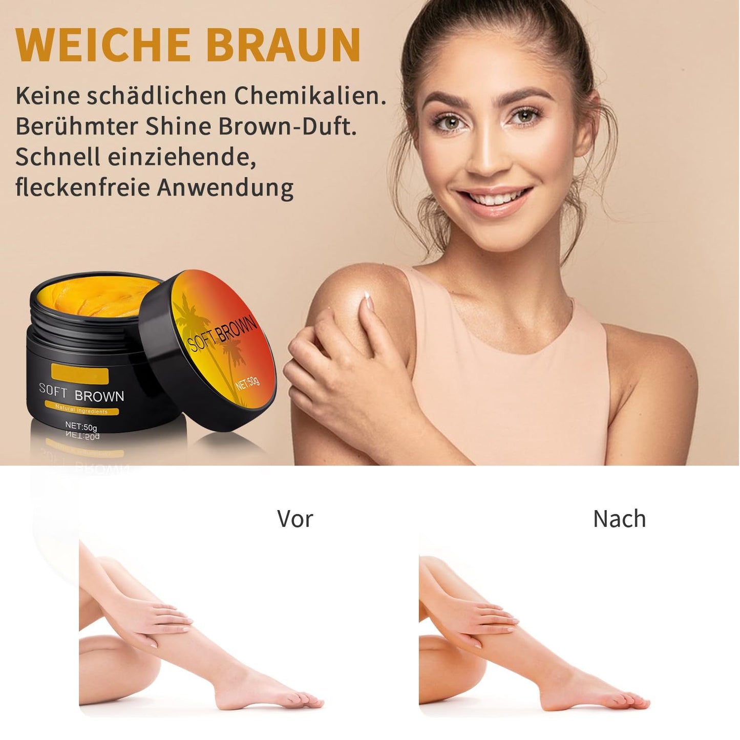 US Local Suntanning Beauty Cream For Even Skin Tone