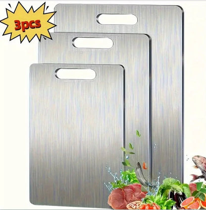 Kitchen Thickened Cutting Board Stainless Steel Cut Vegetables Meat Chopping Board Cooking Tools Anti-mold Cutting Boards Mats