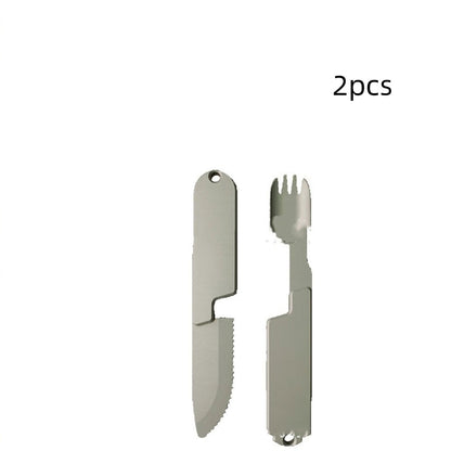 Two-in-one Camping Tableware Knife And Fork Combination