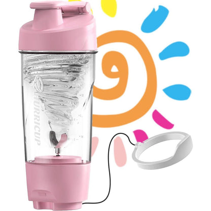 US Local Wondercore 22-ounce Protein Shaker, Leak-proof, BPA-free, Manual Roll-up Mixing, Clear Ounce And Milliliter Markings