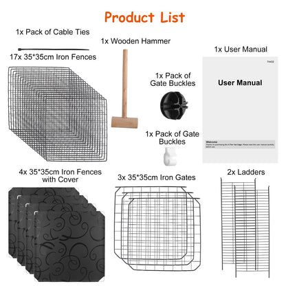 Cat Cage DIY Indoor Pet House, Small Animal House. Detachable Playpen With 3 Doors And 3 Layers, Suitable For Kittens, Puppies, Rabbits