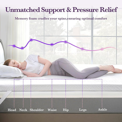 US Local 3-inch Memory Sponge Mattress Brings You Comfortable Sleep And Is Suitable For Various Scenarios