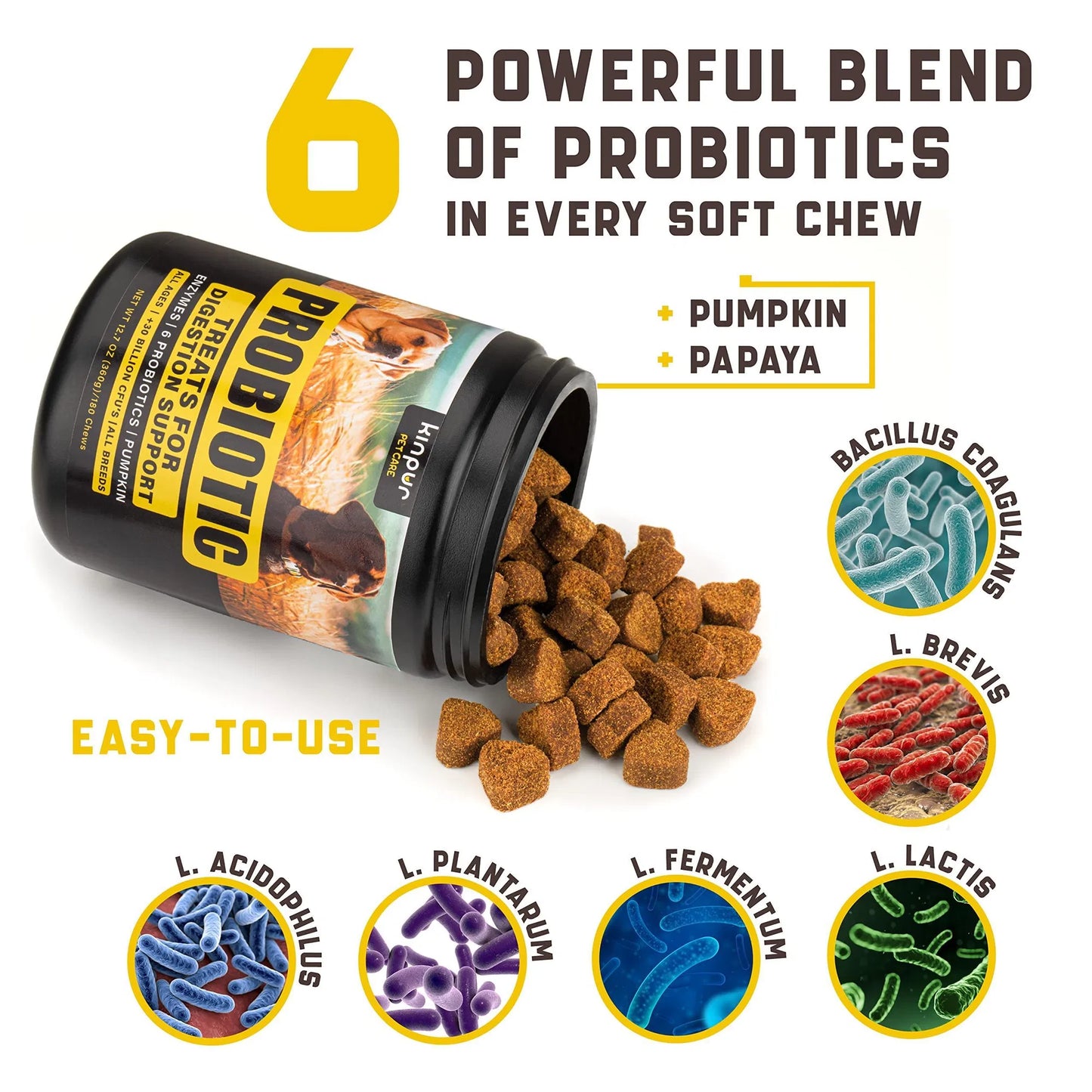 US Local Probiotics For Dogs Support Gut Health Itchy Skin Allergies Yeast Balance Immunity Dog Probiotics And Digestive Enzymes For Small Medium And Large Dogs 180 Probiotic Chews For Dogs Duck Flavor