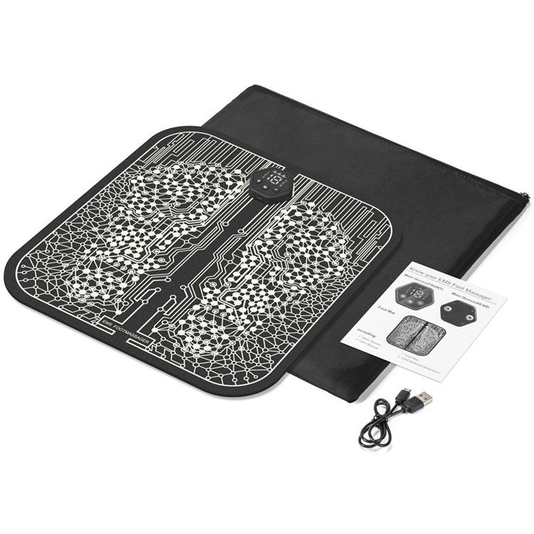 USA Local Ems Foot Massager Mat Tens Fisioterapia Electric Foot Cushion Blood Circulation Acupunctur Pad Foot Health Care Relaxation Pain