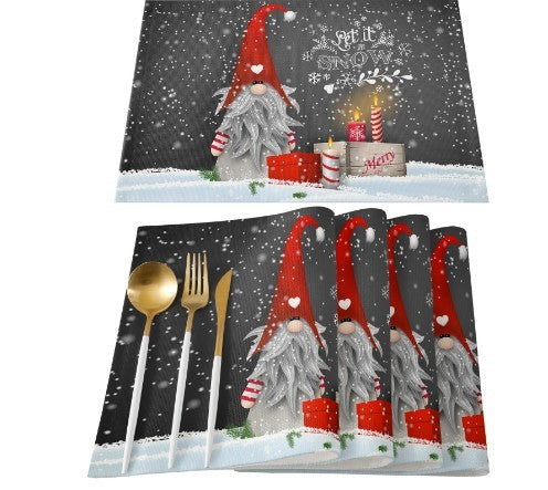 Christmas Placemat Non-slip Heatproof Placemat