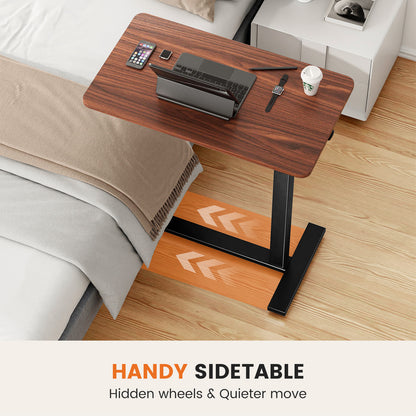 US Local Adjustable Mobile Bed Table, Computer Desk, Mobile Standing Table