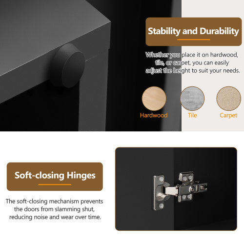 US Local Wave Doors, Ample Storage Space, Sideboard