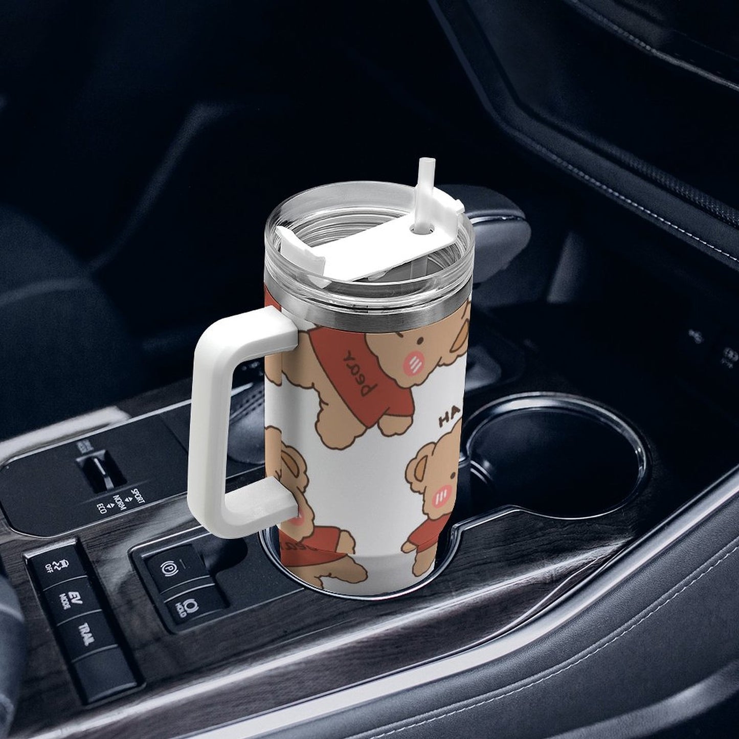 PHDT00486 POD US Local Tumbler 40oz Large Capacity Car Cup Teddy Bear