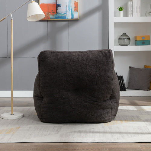 US Local Soft Teddy Tufted Foam Bean Bag Chair
