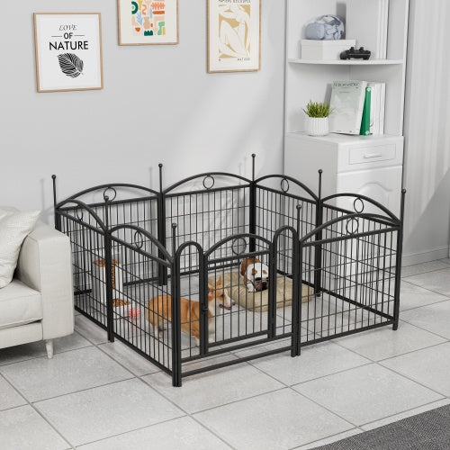US Local Dog Playpen Indoor 24 Inch 8 Panel Metal Dog Playpen