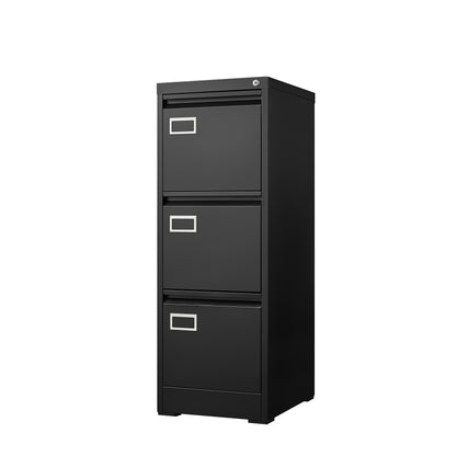 US Local 3 Drawer File Cabinet With Lock,Two Drawer Filing Cabinet,Vertical Metal File Cabinet For Home Office Organizer Storage Cabinet Fit Letter A4 Legal Size File