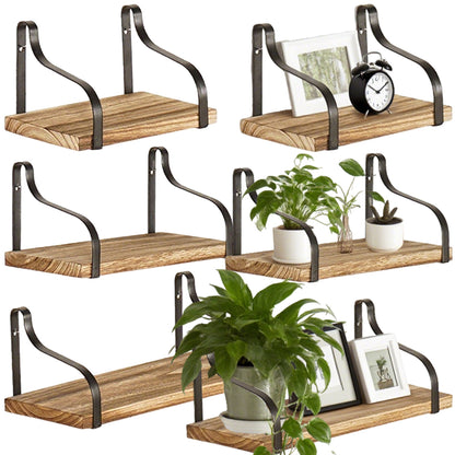 US Local 3 Pcs Wood Floating Shelves
