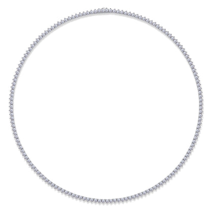 Solitude Luxury Fashion Set Mosan Diamond S925 Silver Necklace Rivaling Natural Diamonds