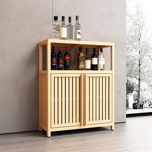 US Local Large Capacity Bamboo Storage Cabinet