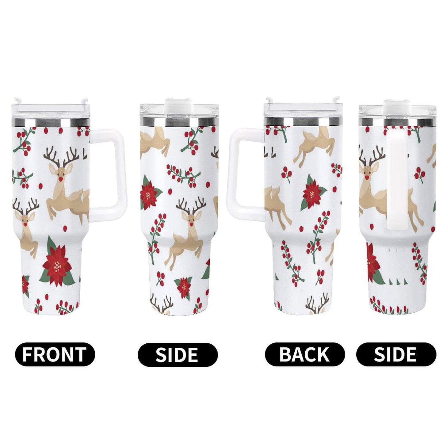 PHDT00026 POD US Local Tumbler 40 oz Large Capacity Car Cup Christmas Elk