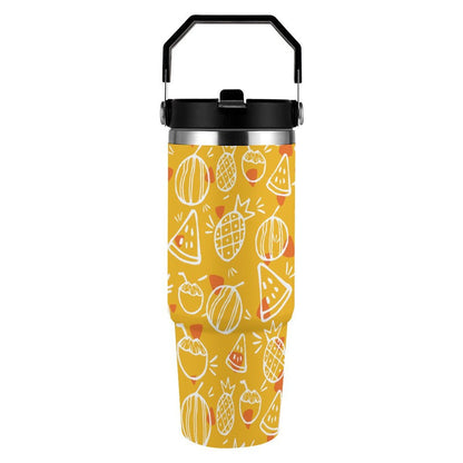 POD US Local Tumbler 30oz Large Capacity Car Cup Tropical-fruits Style