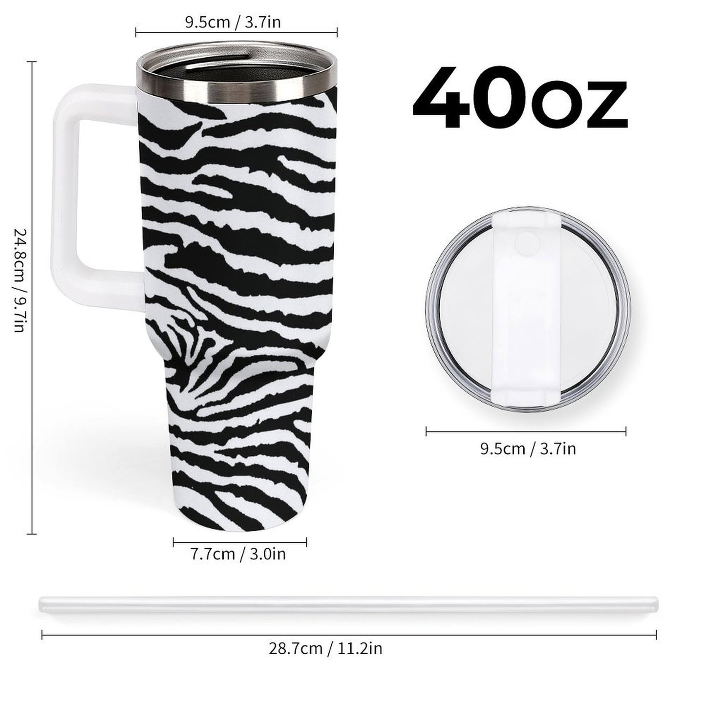 PHDT00129 POD US Local Tumbler 40 oz Large Capacity Car Cup Leopard