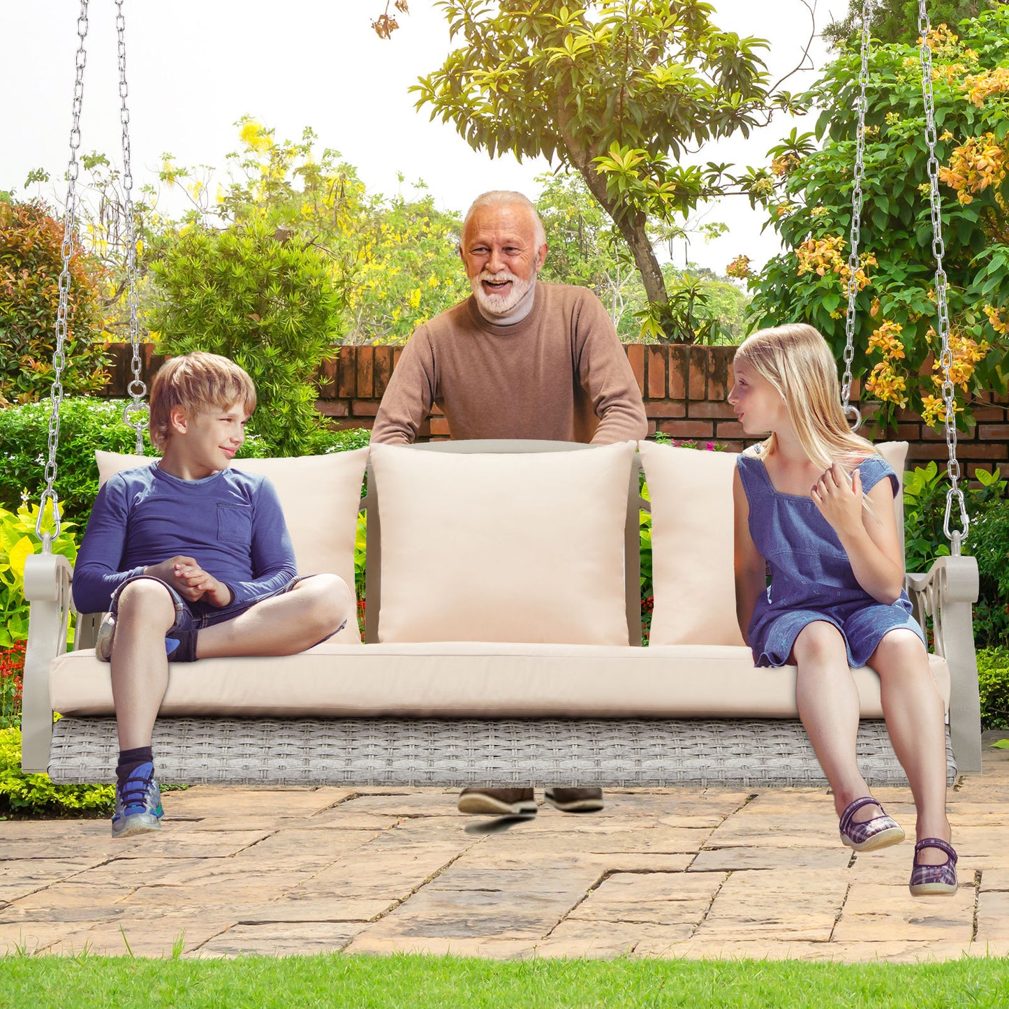 US Local Porch Swing Basket