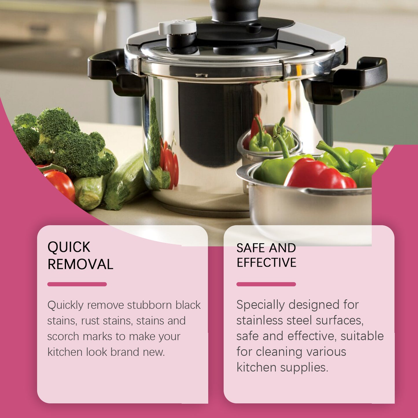 US Local Jakehoe Kitchen Stainless Steel Cleaning Paste, Multi-functional Cleaning Paste For Polishing And Cleaning Stains On Cookware Bottoms