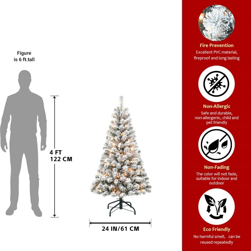 US Local PVC, Christmas Tree, Christmas Decorations,  With Lights