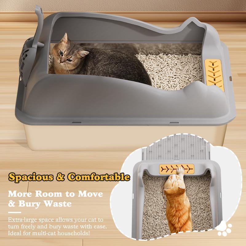 US Local Large Stainless Steel Cat Litter Box