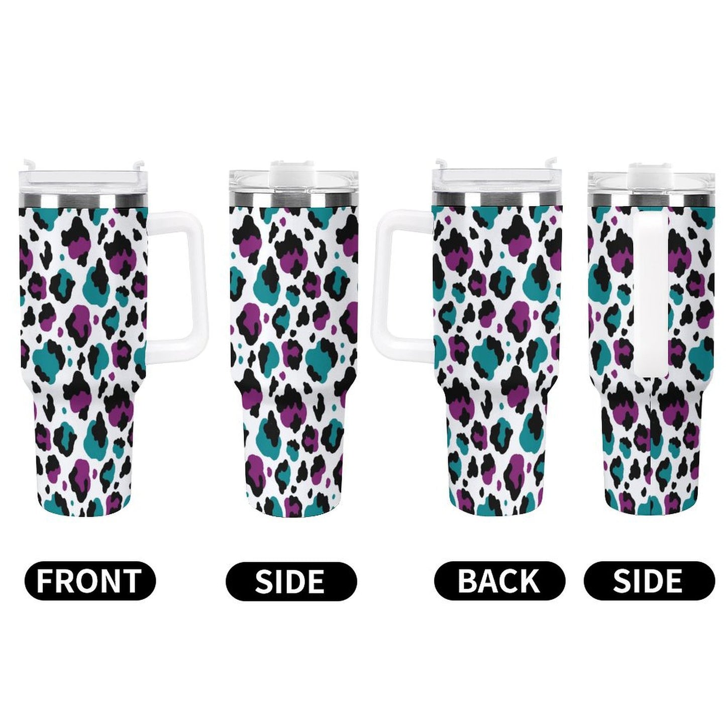 PHDT00394 POD US Local Tumbler 40 oz Large Capacity Car Cup Leopard