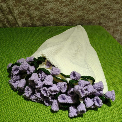Bouquet Handmade Bouquet Wool Diy Crocheted Linglan Blanket