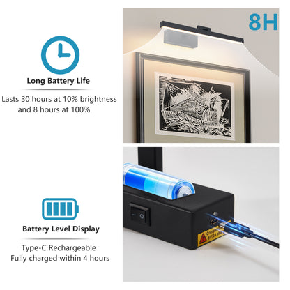 US Local 16inch Black Bathroom Light Fixtures Over Mirror Modern Dimmable LED Vanity Light For Bathroom Wall Lighting