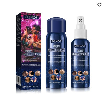 US Local Glitter Spray, Halloween Brightening Makeup Night Club Party Clothing Highlights Skin Brightening Powder