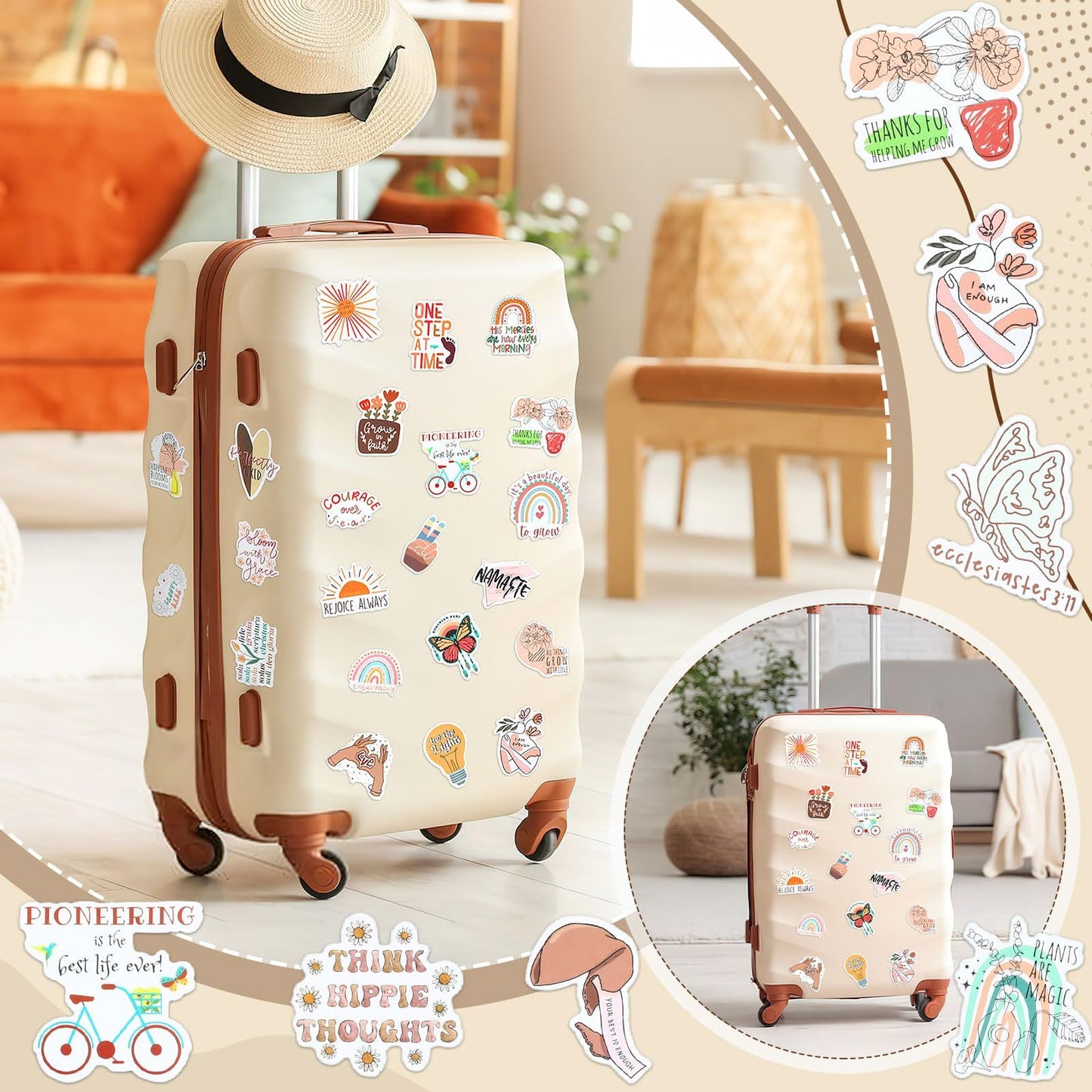 US Local Bible Verse Stickers, Inspirational Christian, Boho Bible Prayer Board, Religious Faith Phrase Stickers Study Supplies For Journaling Scrapbook415-10303-I