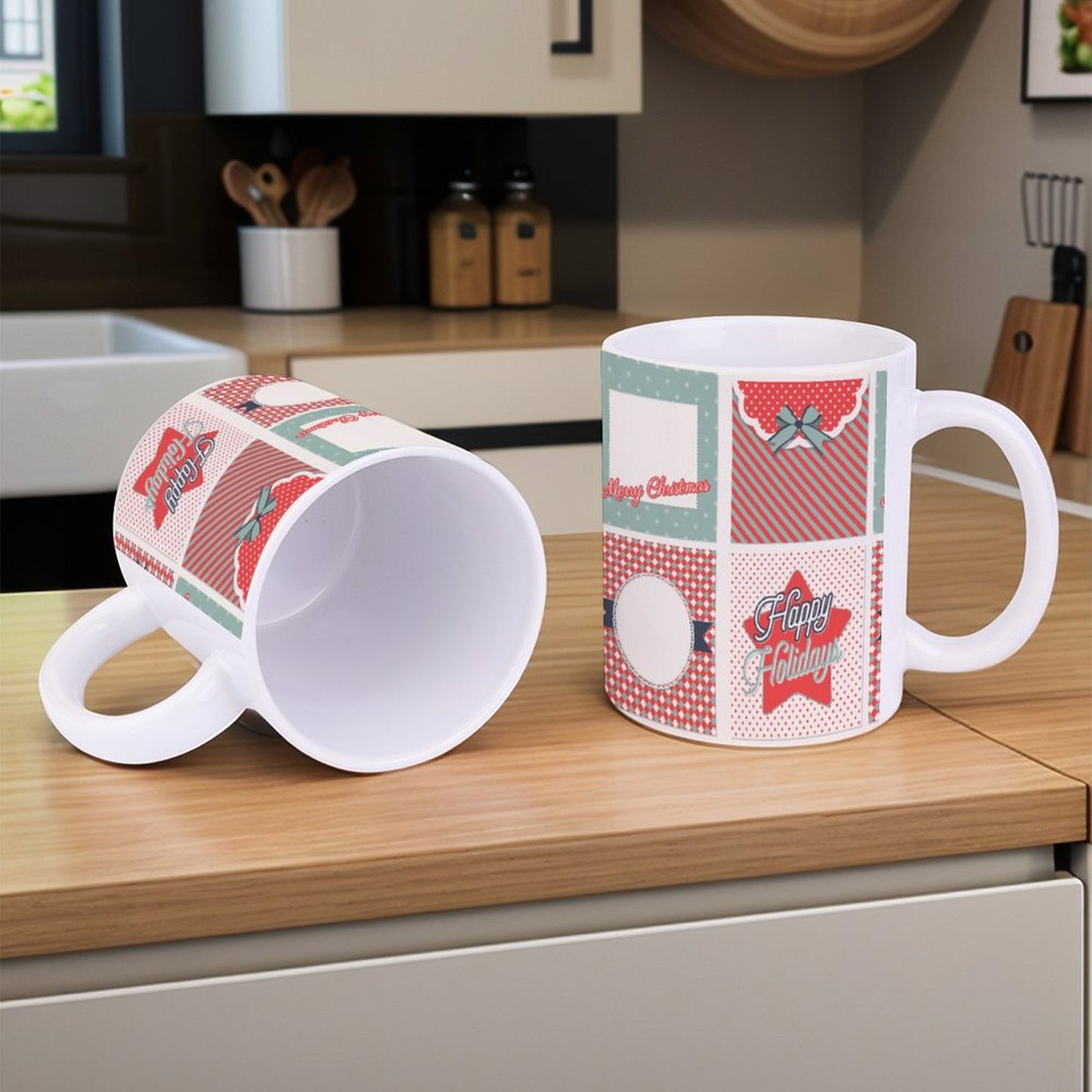 POD US Local White mug with full print, Christmas 0033