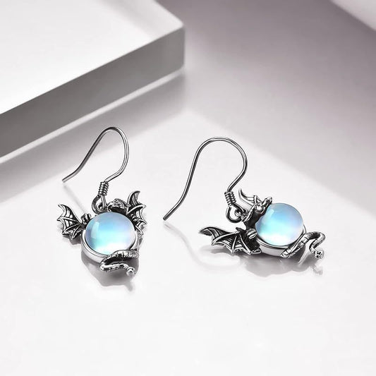 European And American Fashion Twelve Zodiac Flying Dragon Earrings