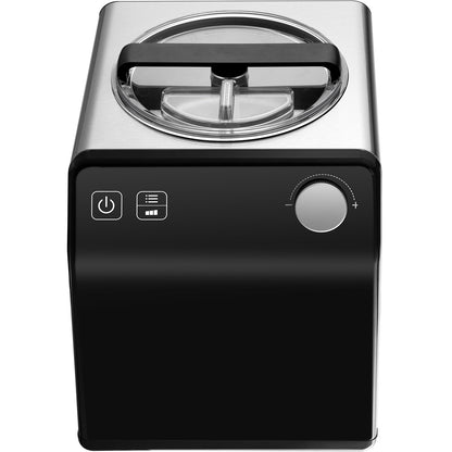 US Local Upright Automatic Ice Cream Maker With Built-in Compressor, 2 Quart No Pre-freezing Fruit Yogurt Machine, Stainless Steel Electric Sorbet Maker, 4 Modes Gelato Maker With Digital Display  Timer