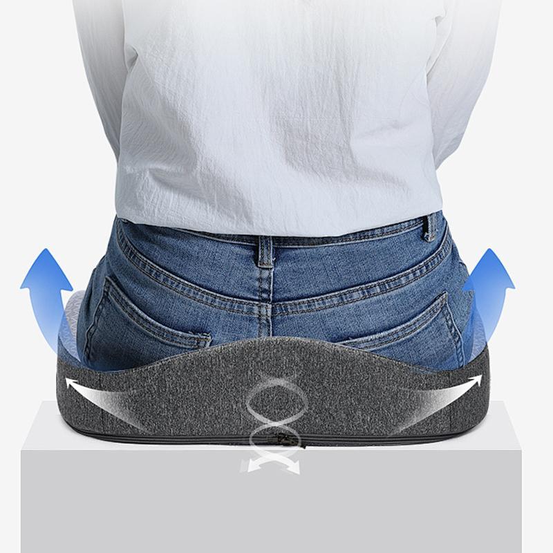 US Local East Coast Warehouse Integrated Seat Cushion Is A Comfortable Choice For Long-term Sitting, Improving Work Efficiency, Thickened Sweatshirt Fabric, Soft Cotton Core And No Shrinkage