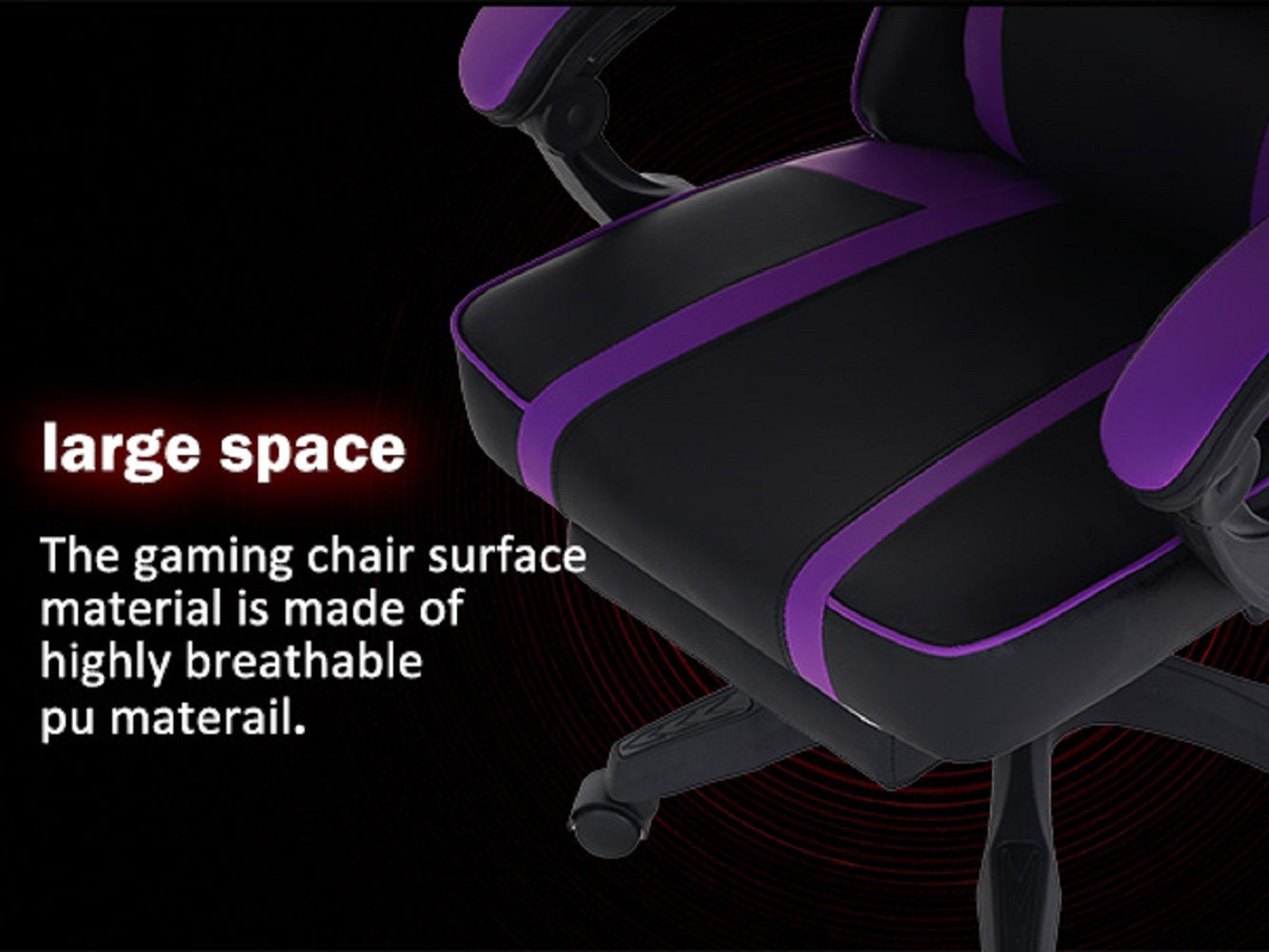 US Local Ergonomic Gaming Chair For Adults, Adjustable Lumbar Backrest Office Chair