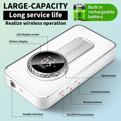 US Local Electric 45000RPM Nail Drill Machine Rechargeable Portable Nail File Electric DIY Nail Drill Kit With Smart LCD Screen For Gel Nail Manicure And Pedicure Reflective Body Etc