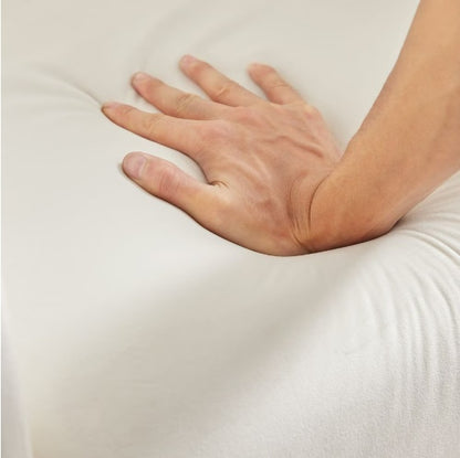 US Local Beige Velvet Rocking Chair