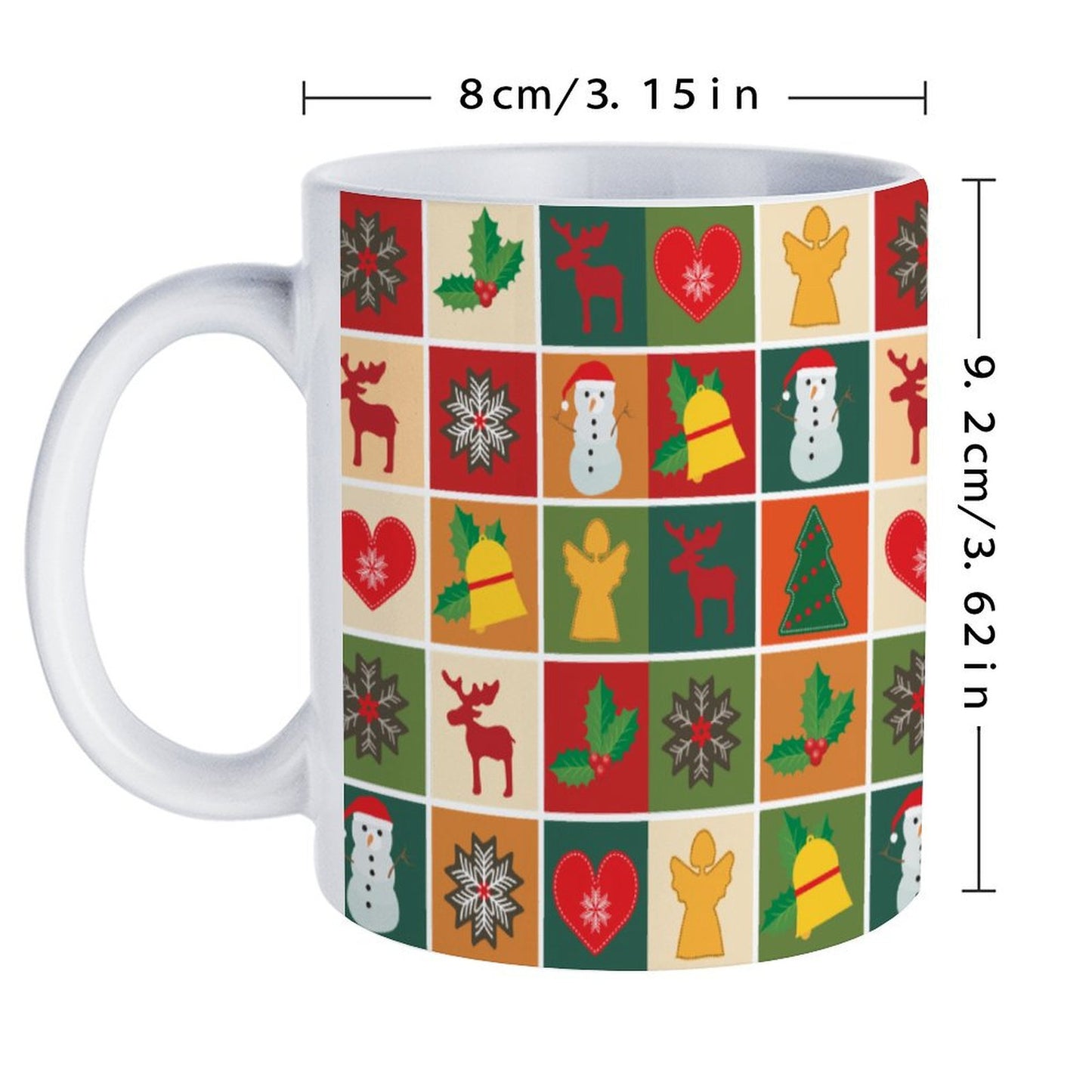 POD US Local White mug with full print, Christmas 0060
