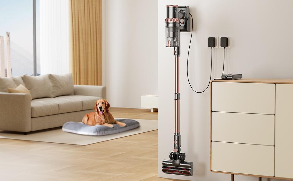 US Local 45KPa Strong Suction Power Wireless LED Touch Display 60 Minutes Of Battery Life Home Lightweight Handheld Pet Hair Vacuum Cleaner