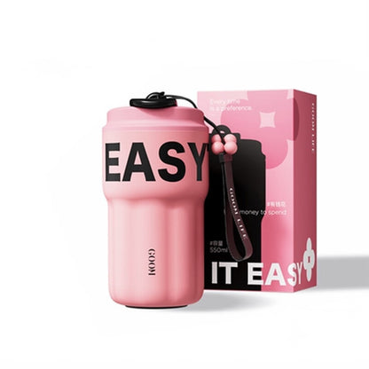 Vacuum Cup Large Capacity Straw Coffee Portable Cup