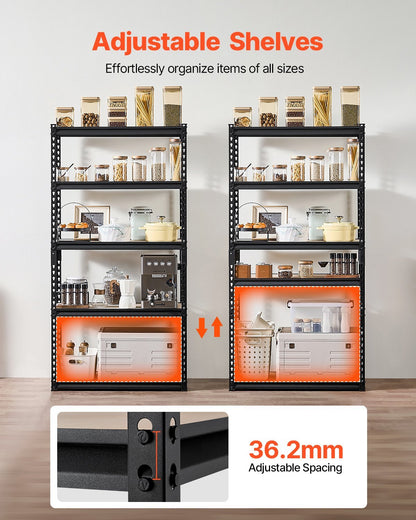 US Local Storage Shelves 16 D X 32 W X 62.8 H 5-tier Garage Storage Shelving