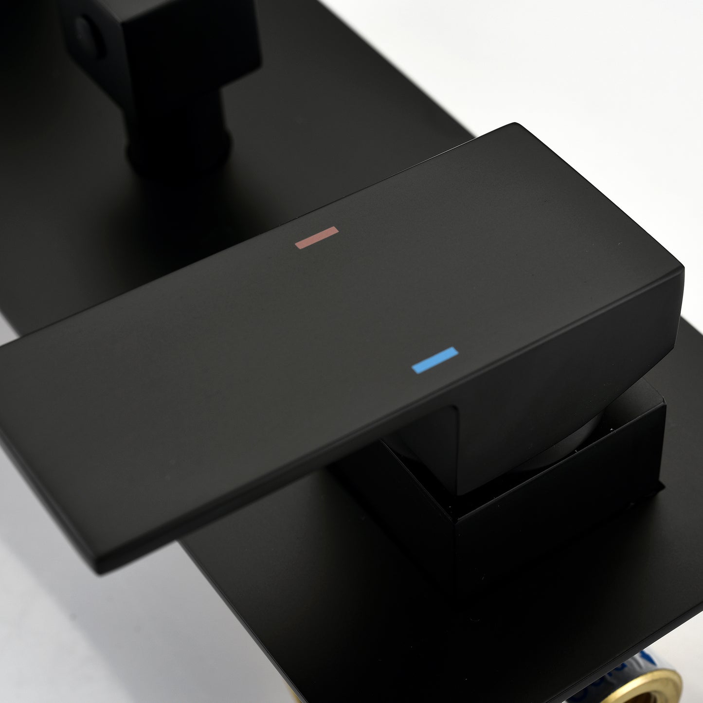 US Local Brass Matte Black Shower Faucet With Shower System, 10 Inch Shower Head And Handheld Spray Bathroom Deluxe Faucet Combination