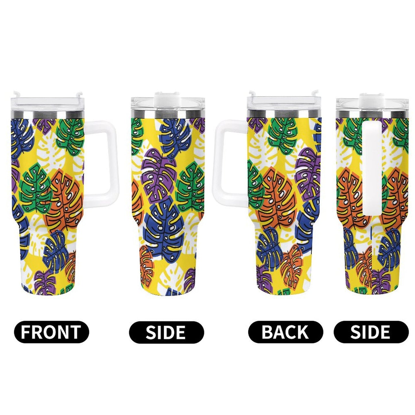 PHDT00391 POD US Local Tumbler 40 oz Large Capacity Car Cup Leaves