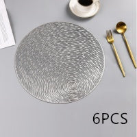 Solid Color Nordic Round Placemat